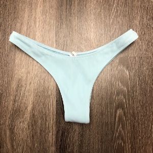 White Fox Blue Bikini Bottoms